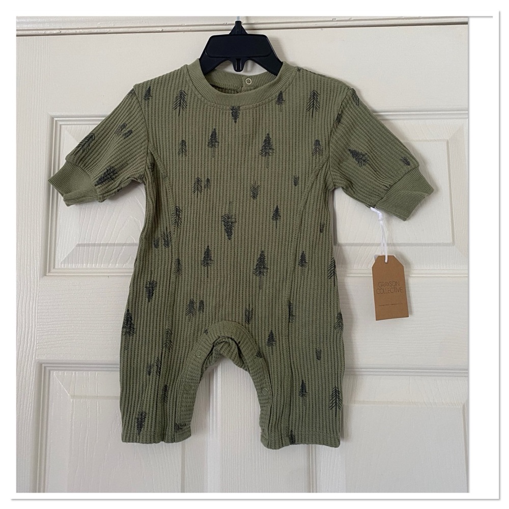 Grayson Collective Baby Boys Seamed Romper